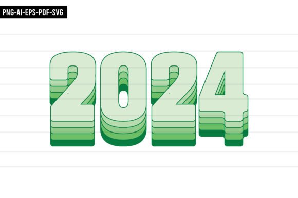 2024 Happy New Year Sublimation: Graphics for Crafts & Content