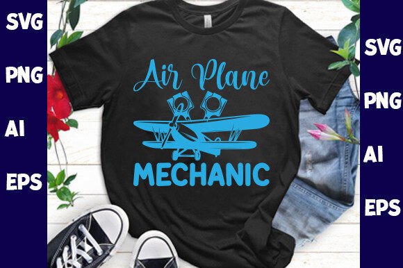 Airplane Mechanic T-Shirt Graphics & Designs