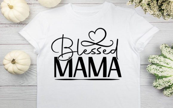 Blessed Mama SVG Design: Graphics for Crafts & Content