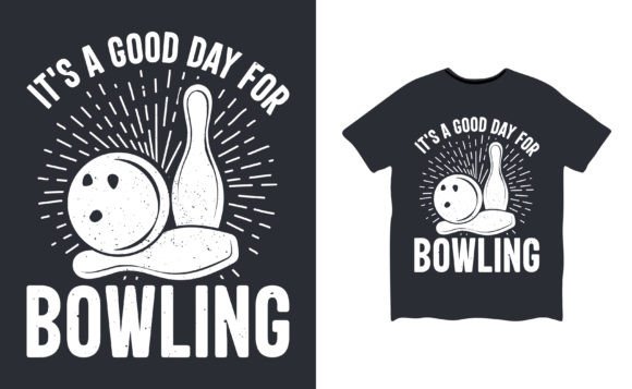 Bowling T-Shirt Design Graphics & T-Shirt Designs