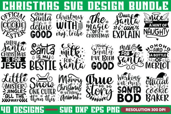 Christmas Design Bundle SVG: Graphics for Crafts & Content