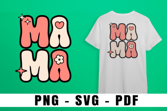 Cute Mama Retro Mother’s Day Graphics & T-Shirt Designs
