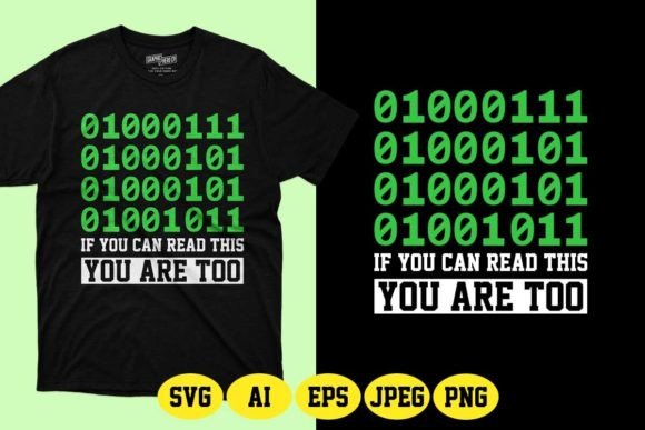 GEEK Binary Code Graphics for T-Shirt Designs