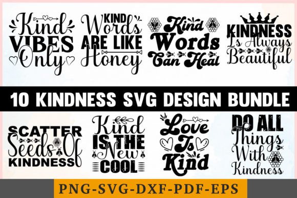 Kindness SVG Design Bundle: Graphics & Crafts