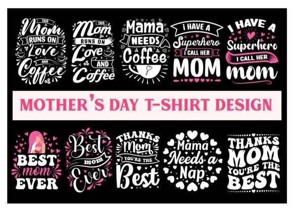 Mom SVG T-Shirt Design Bundle: Graphics & T-Shirt Designs