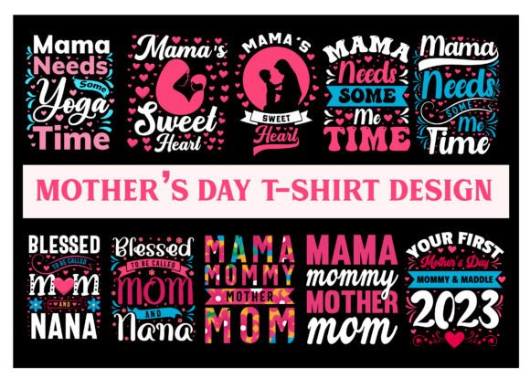 Mother’s Day T-Shirt Design Bundle: Graphics for Real Publishing