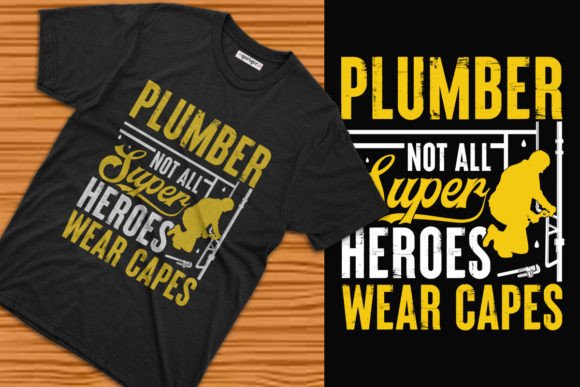 Plumber T-Shirt Template: Graphics for Bold T-Shirt Designs