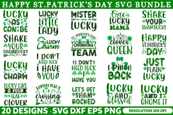 St Patricks Day Sublimation SVG Bundle