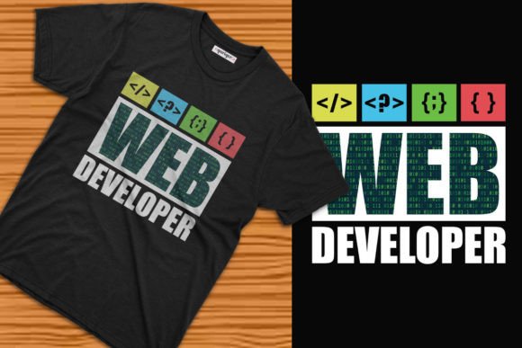 Web Developer T-Shirt Design Graphics